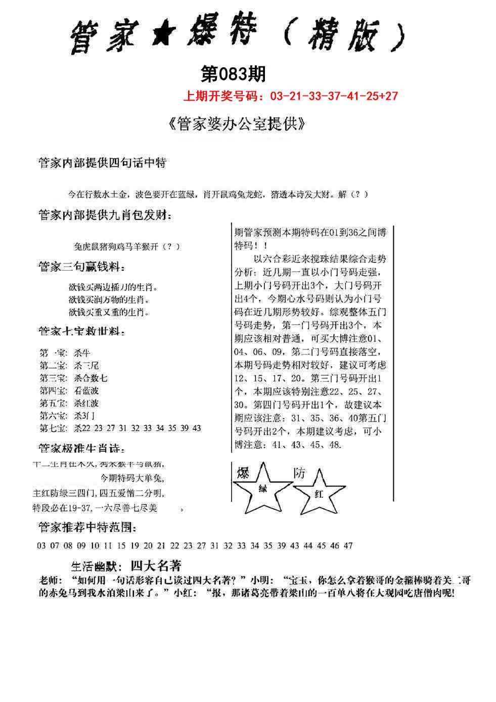 083期管家爆特精版[图]